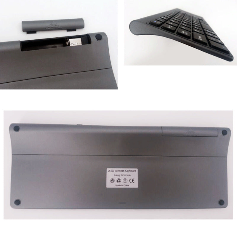 Compact 2.4G Wireless Keyboard & Touchpad Combo