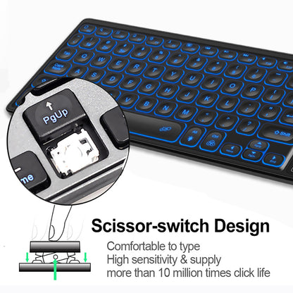 Slimline Backlit Bluetooth Keyboard with Touchpad